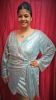 Adult Female Costumes to Hire - Silver Sequin Wrap Dress